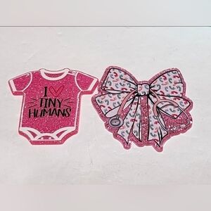 Acrylic Flatback Nurse Peds  Babies Ped Pediatrics Badge Clip Keychain Crafts